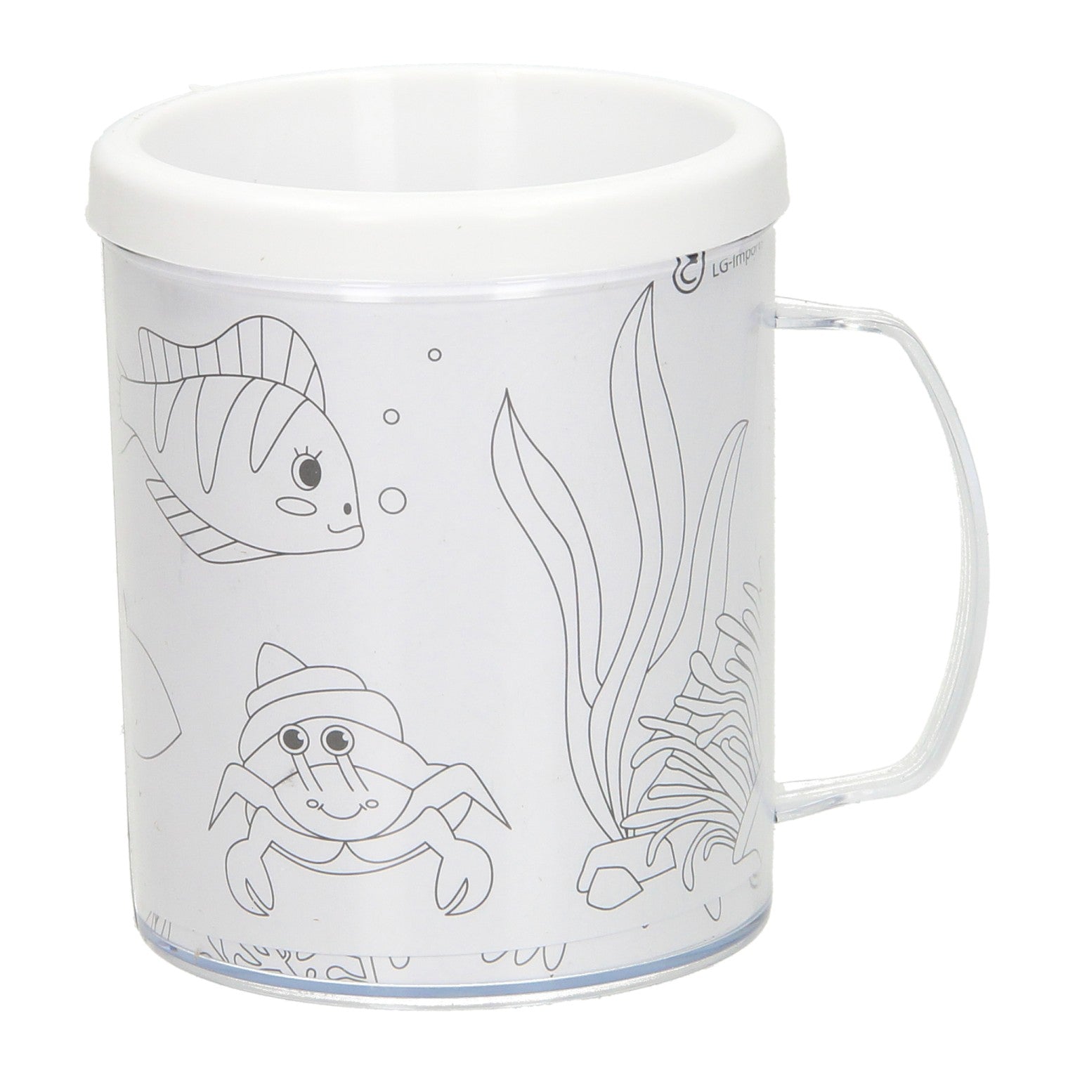 Kleur je eigen beker zeedieren 250 ml | 36 stuks