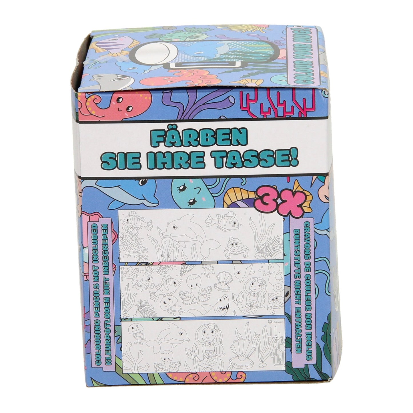 Kleur je eigen beker zeedieren 250 ml | 36 stuks