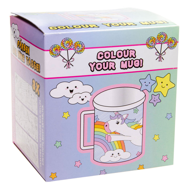 Duckiez kleur je eigen beker eenhoorn 10 cm | 36 stuks