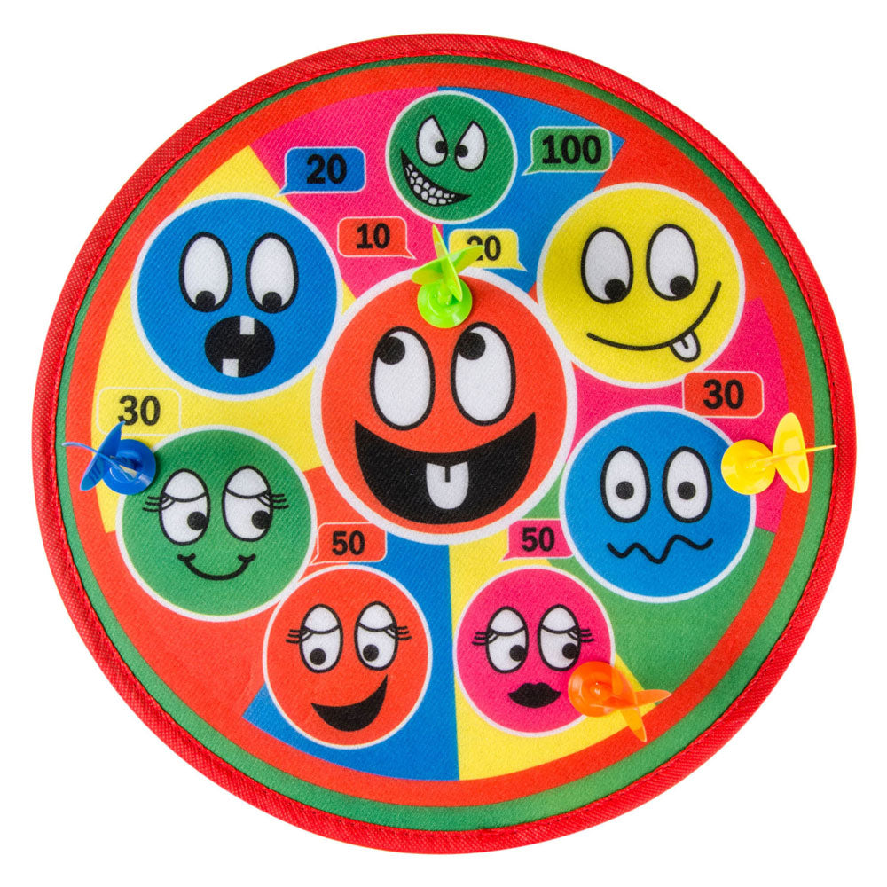 Duckiez dartspel lachende gezichten
