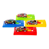 Duckiez metalen auto met afschiet racebaan - afbeelding 1
