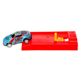 Duckiez metalen auto met afschiet racebaan - afbeelding 4