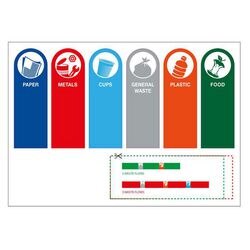 Recycling-sticker vepa bins vb 191420 assortiment