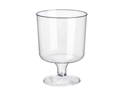 Papstar rode wijnglazen 200ml helder ps 10st