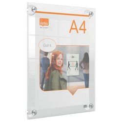 Posterlijst nobo a4 346 x 24 plexiglas herplaatsbaar