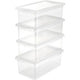 Opbergbak keeeper 30019 4 x 5,6 l transparant