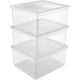 Opbergbak keeeper 30031 3 x 18 l transparant