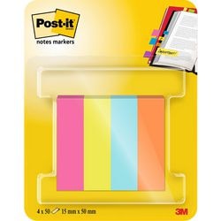 Post-it notes markers poptimistic | ft 15 x 50 mm | blister met 4 blokjes van 50 tabs