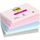 Post-it super sticky notes 655-6ss-soul blauw, grijs, groen, lavendel, roze