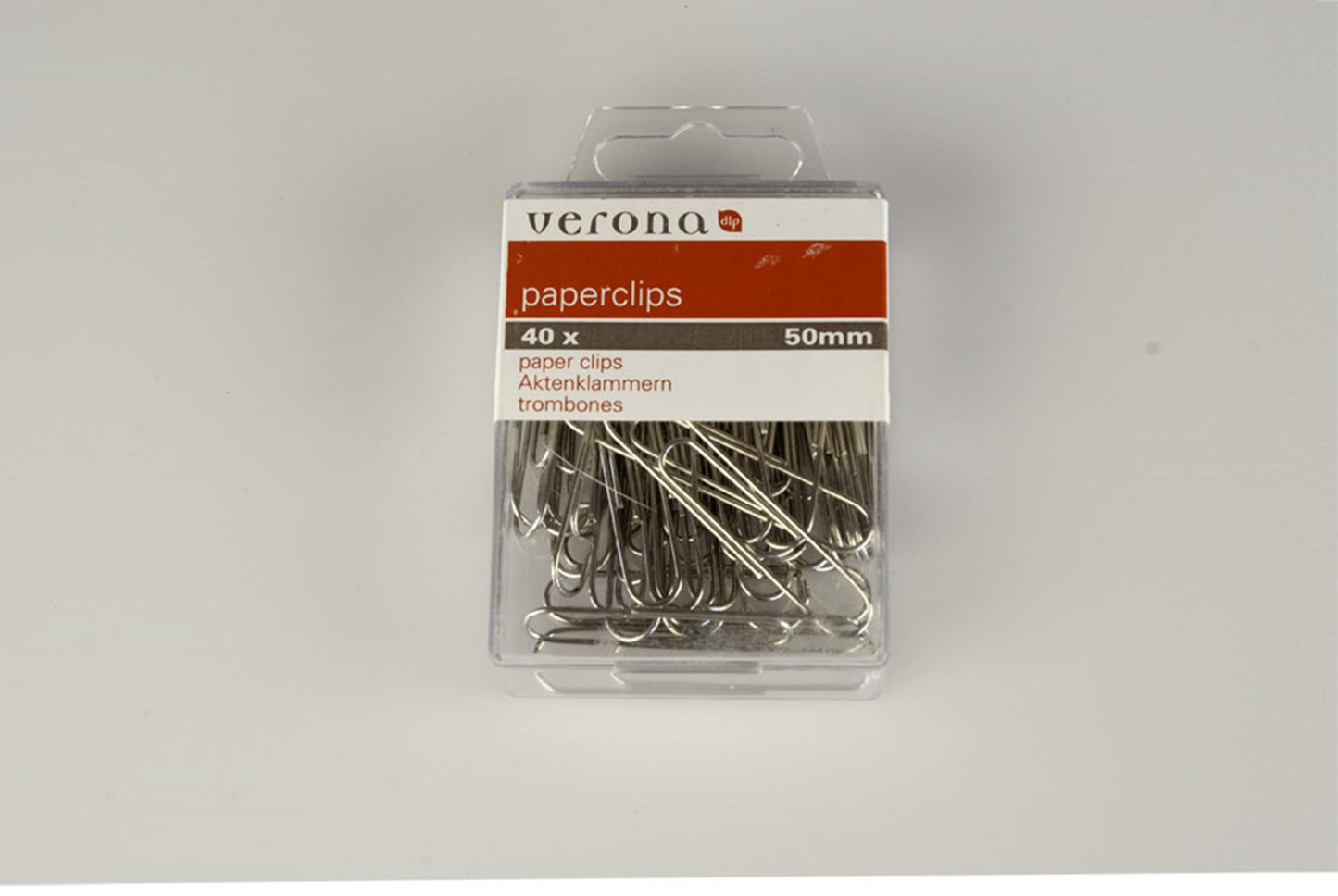 Verona doos à 30 paperclips gekleurd groot
