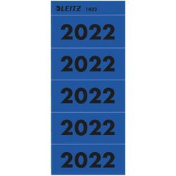 Jaartal etiketten 2022 leitz blauw 100 stuks
