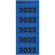 Jaartal etiketten 2022 leitz blauw 100 stuks