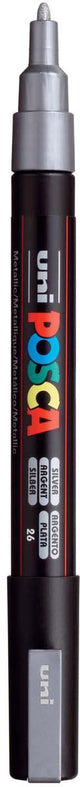 Posca uni uni verfmarker 3m zilver