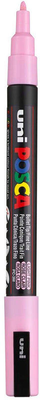 Uni posca pc3m verfmarker lichtroze - ronde punt tot 1,3 mm