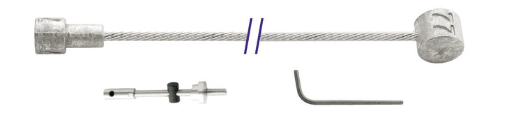 Cordo inner cable binnenkabel trommelrem 225cm ã˜1,5mm verzinkt + 2 nippels