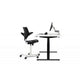 Zit-sta-bureau bakkerelkhuizen work and move rechthoekig wit