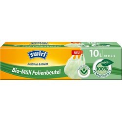 Swirl pedaal emmerzak bio handvat 10l 10 stuks | 4 stuks