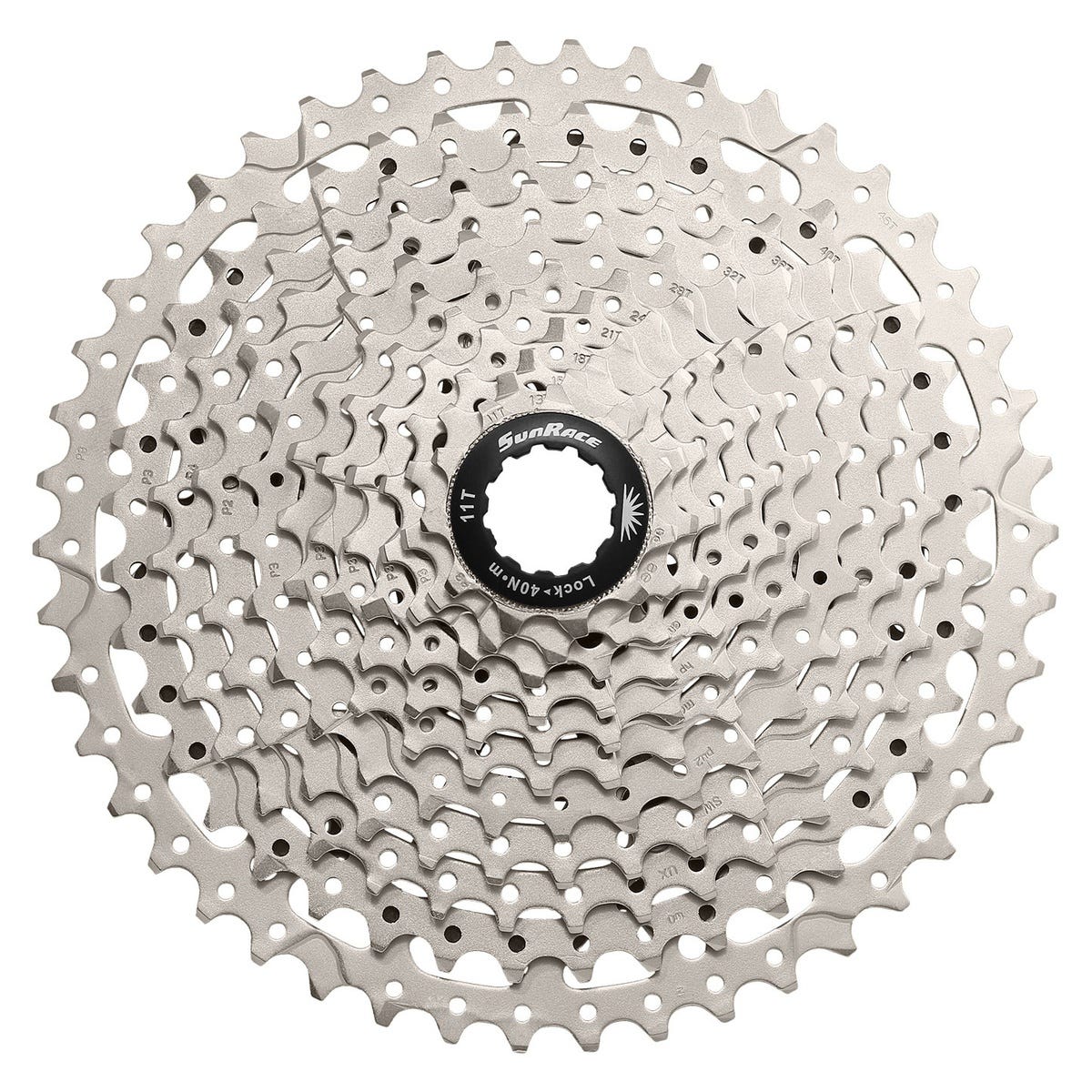 SunRace csms8 cassette 11 speed 11-40t. zilver in box