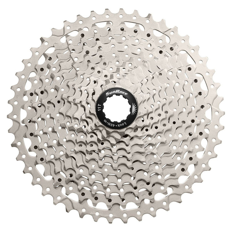 SunRace csms8 cassette 11 speed 11-40t. zilver in box