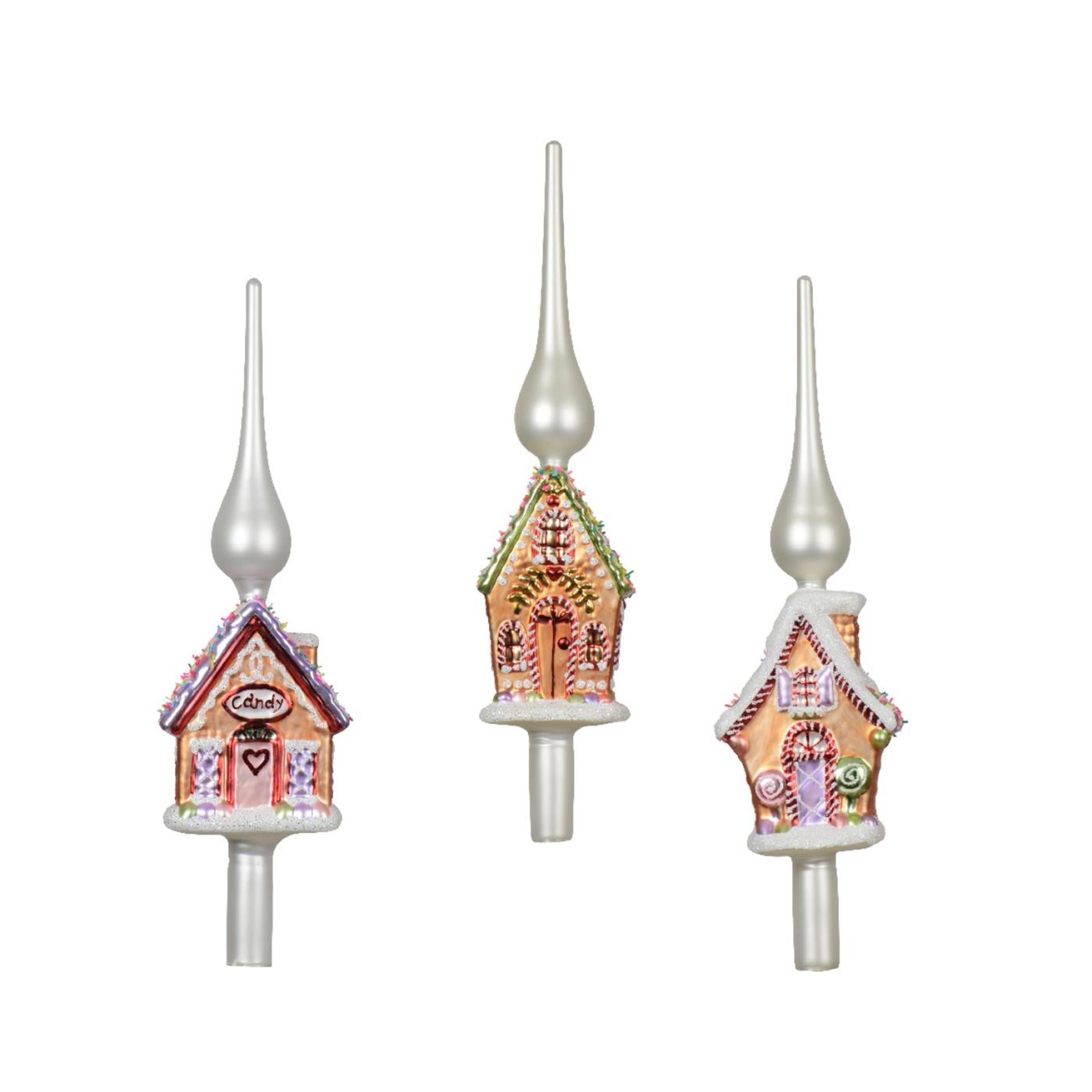 Decoris piek peperkoekhuis van glas 8,2x4m6x31cm