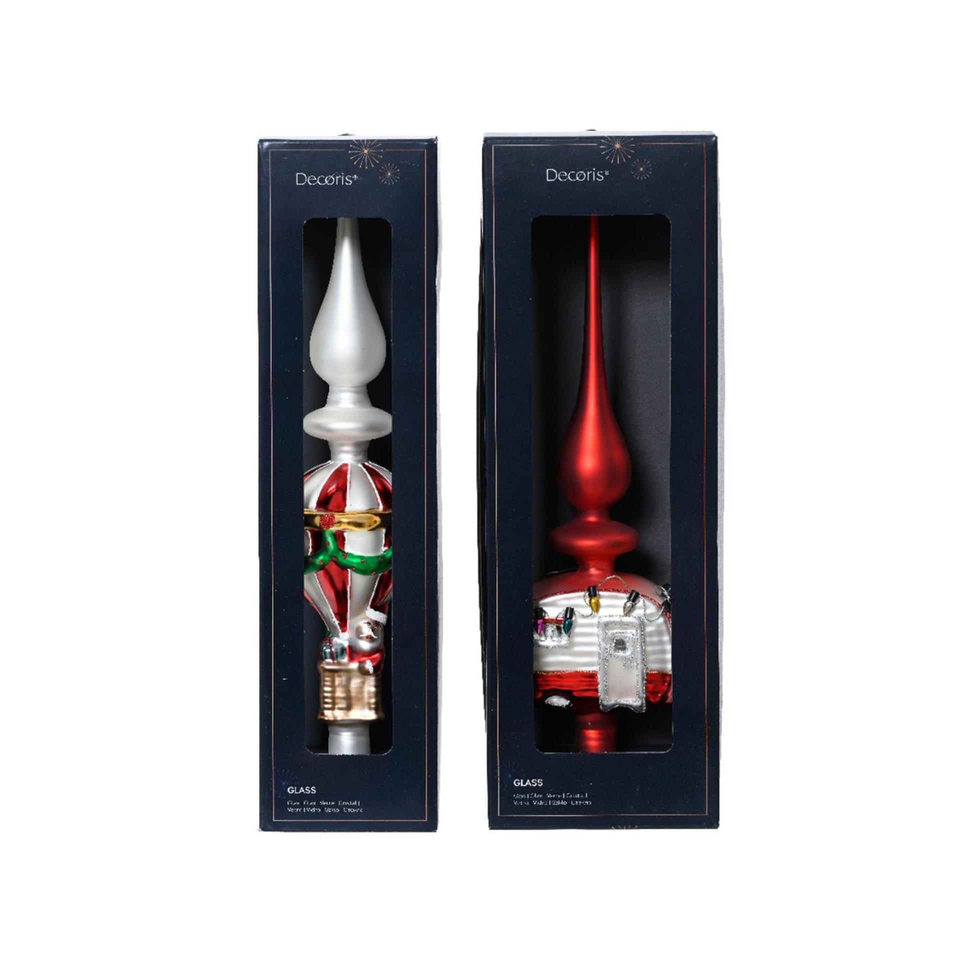 Decoris piek heteluchtballon caravan glas 31cm