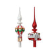 Decoris piek heteluchtballon caravan van glas 31cm