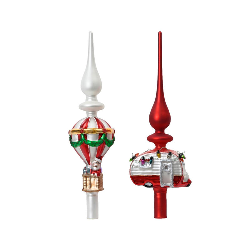 Decoris piek heteluchtballon caravan glas 31cm