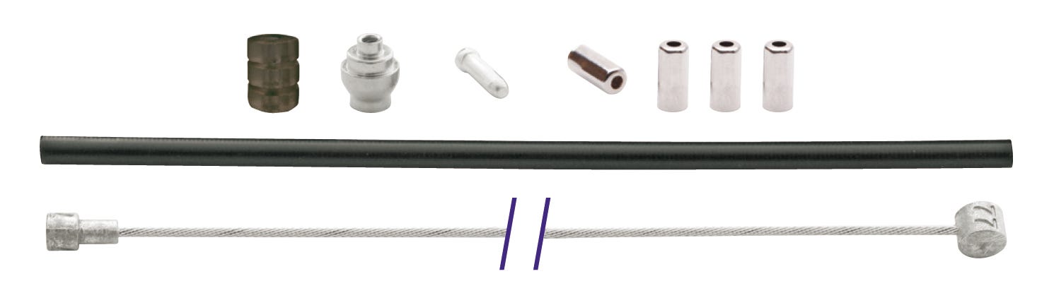 Cordo kabelset kabelset rem universeel zwart 170cm 225cm + onderdelen universee