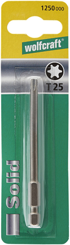 Wolfcraft schroefbit solid | tx25 | 89 mm | 1 stuk - 1250000