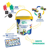 Clics build play 10-in-1 bouwblokken– duurzaam speelgoed gemaakt van gerecycleerde kunststof- bouwset 10 in 1 - speelgoed 4,5,6,7,8 jaar jongens en meisjes- educatief speelgoed- montessori speelgoed- constructie speelgoed - afbeelding 3