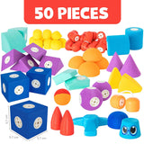 Blockaroo Magnetische Foam Blokken Builders Box, 50dlg. - afbeelding 2