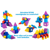Blockaroo Magnetische Foam Blokken Builders Box, 50dlg. - afbeelding 4