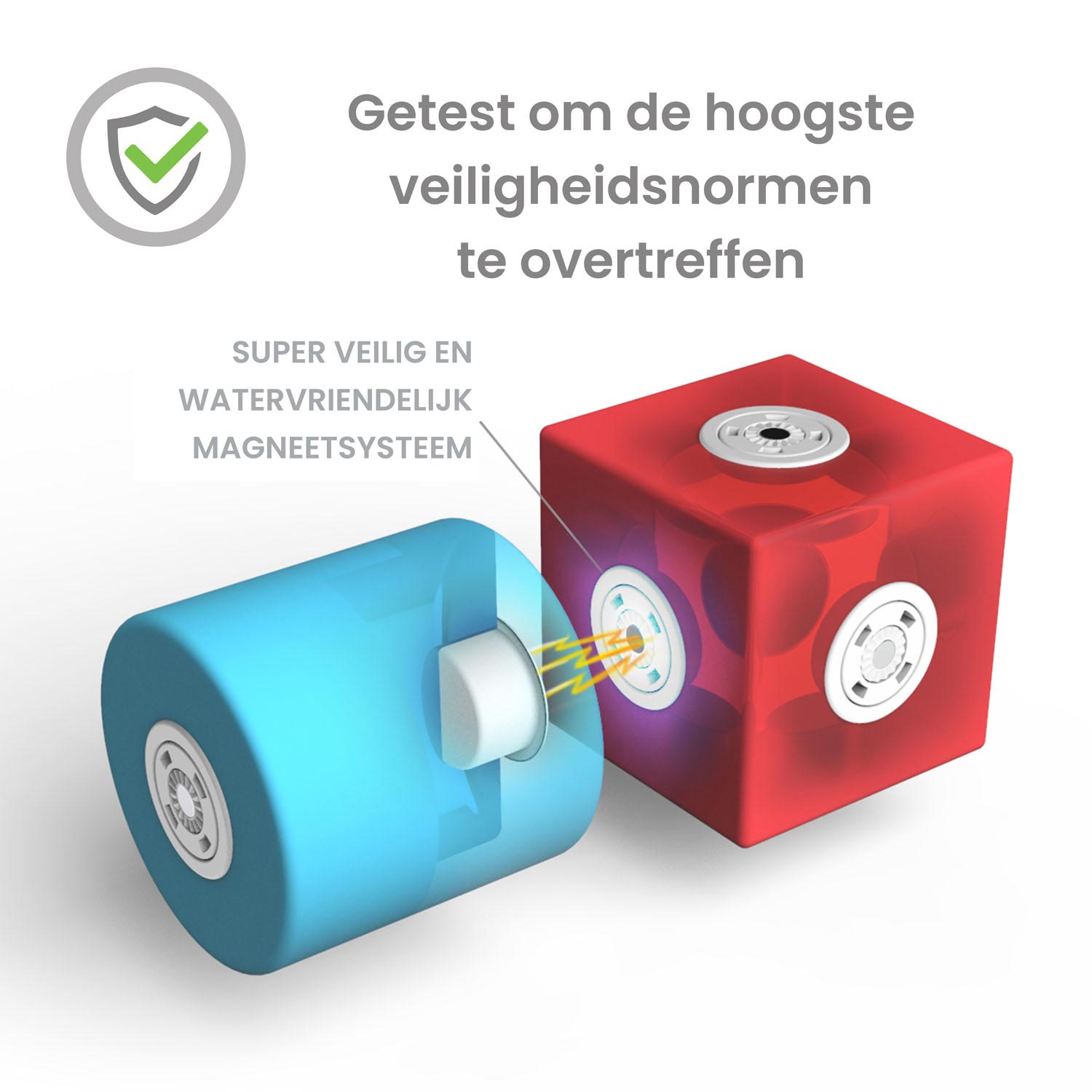 Blockaroo magnetische foam blokken schatkist box, 100dlg.