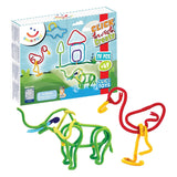 Spaghetteez 70stuks set- flexibele bouwstaafjes- speelgoed 4,5,6,7,8 jaar jongens en meisjes- knutselen meisjes jongens- constructie speelgoed- montessori speelgoed- educatief speelgoed - afbeelding 1