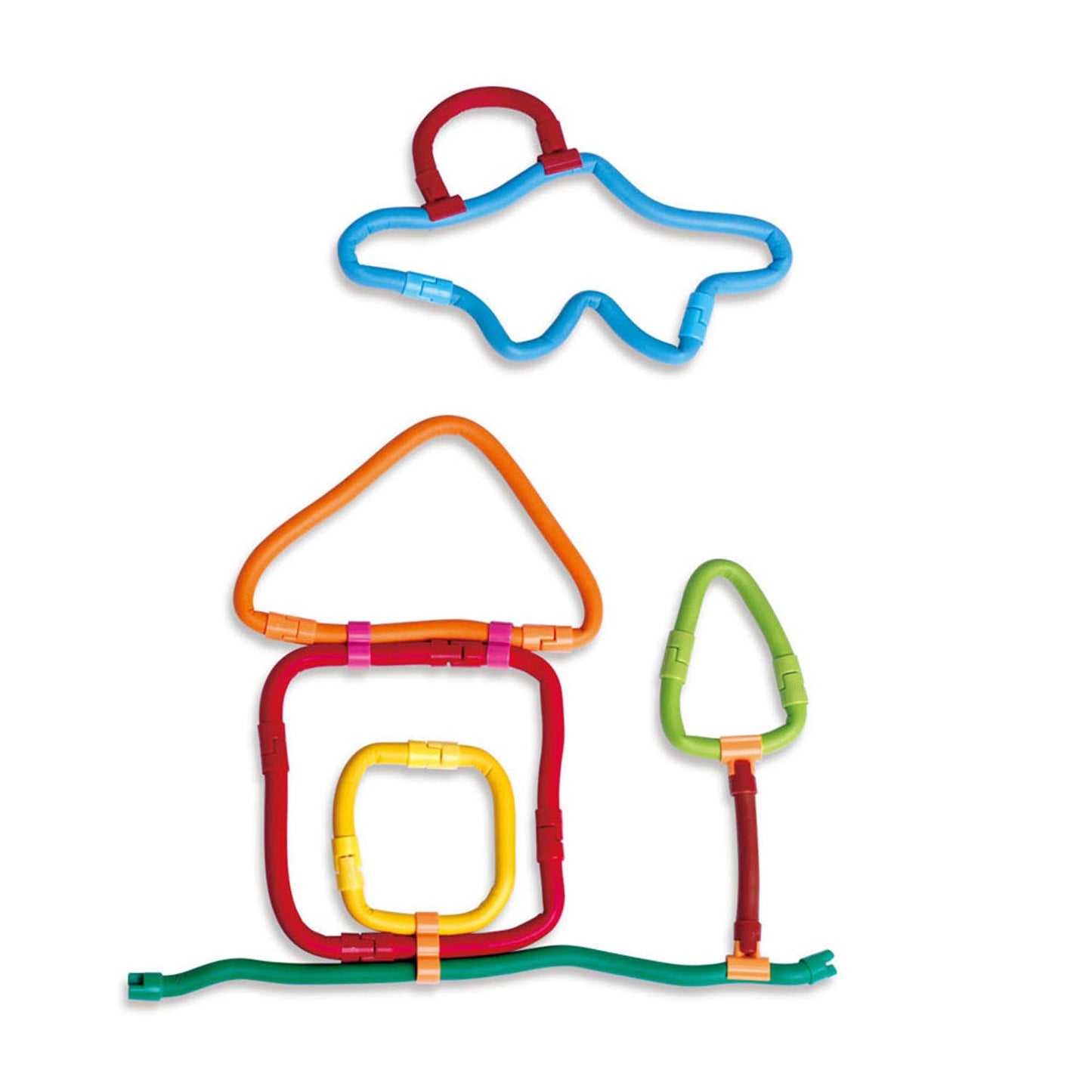 Spaghetteez 70stuks set- flexibele bouwstaafjes- speelgoed 4,5,6,7,8 jaar jongens en meisjes- knutselen meisjes jongens- constructie speelgoed- montessori speelgoed- educatief speelgoed