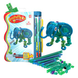 Clics spaghetteez ele-flex olifant flexibele bouwstaafjes, 48dlg. - afbeelding 1