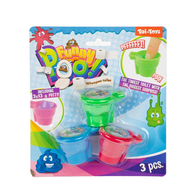 Toi-toys scheetputty in mini toilet 3st op kaart