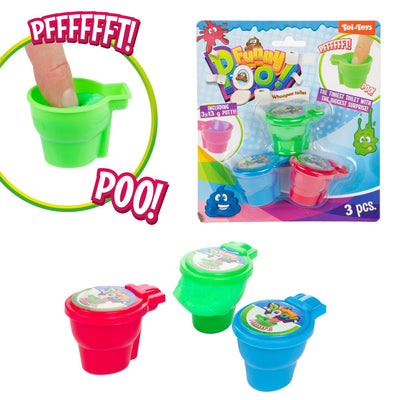 Toi-toys scheetputty in mini toilet 3st op kaart