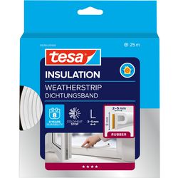 Tesa p-profil 05391-00100-02 afdichtingstape moll wit (l x b) 25 m x 9 mm 25 m