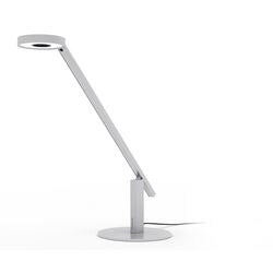 Bureaulamp luctra vast gemonteerde led-module metallic zilver