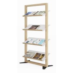 Displaystandaard meet powered by paperflow bruin 400 mm x 740 mm x 1565 mm