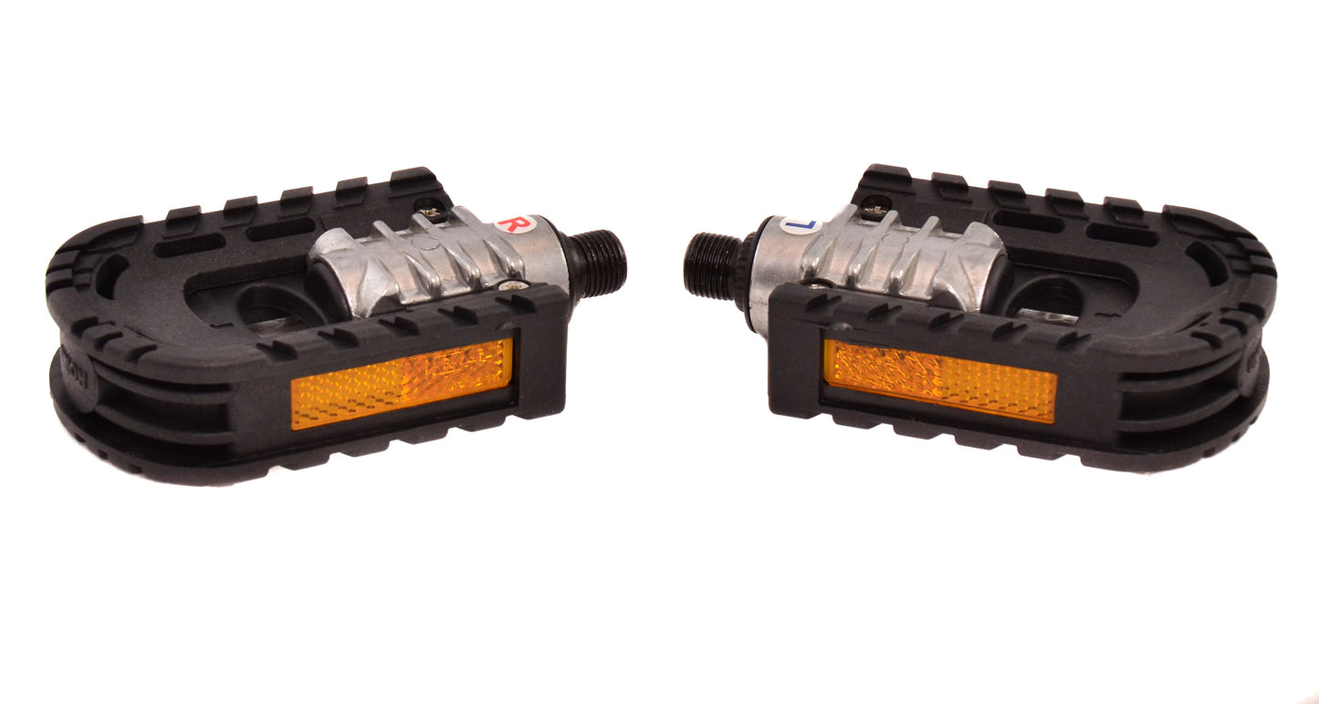 Cordo vouwpedaal 9 16 inch extra grip - zwart zilver