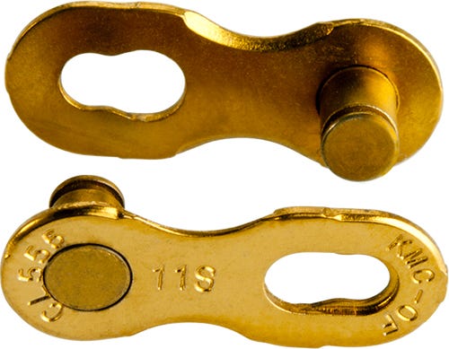 KMC MISSING LINK 11R Ti-N Gold 5.2mm - Zilver