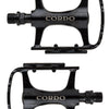 Cordo trekking pedalen aluminium - zwart