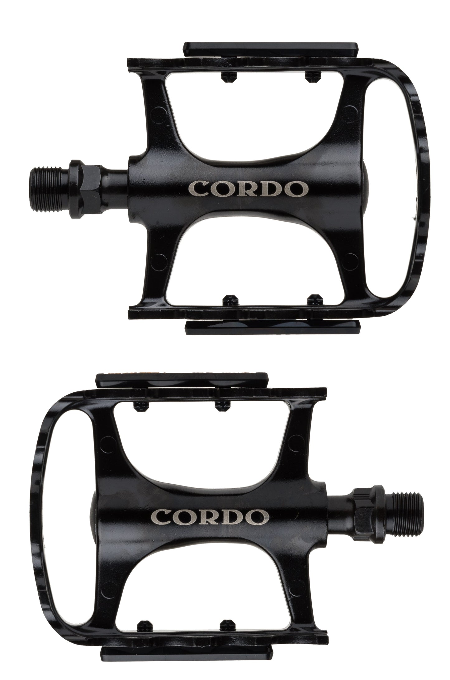 Cordo trekking pedalen aluminium - zwart
