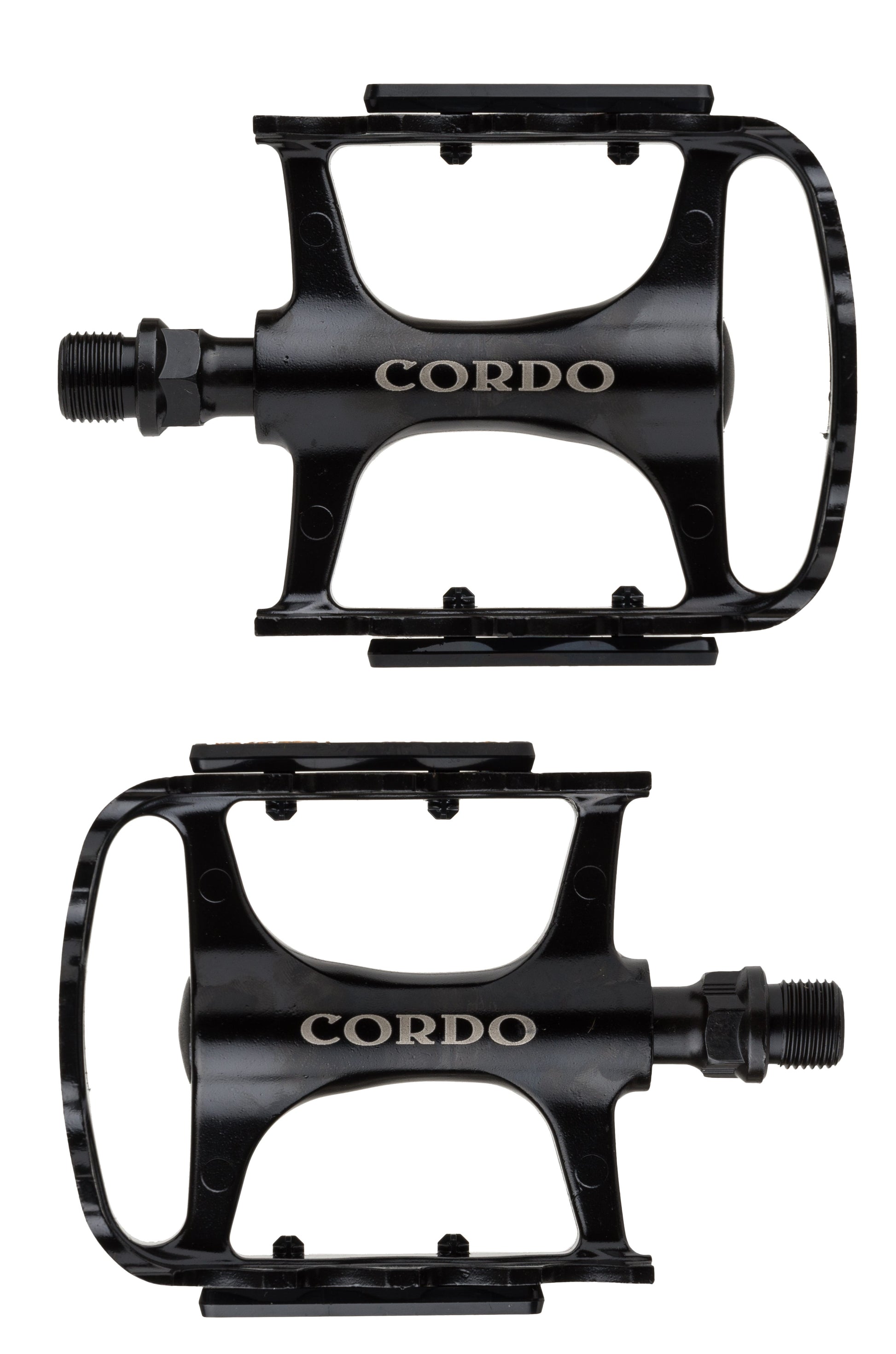 Cordo trekking pedalen aluminium - zwart