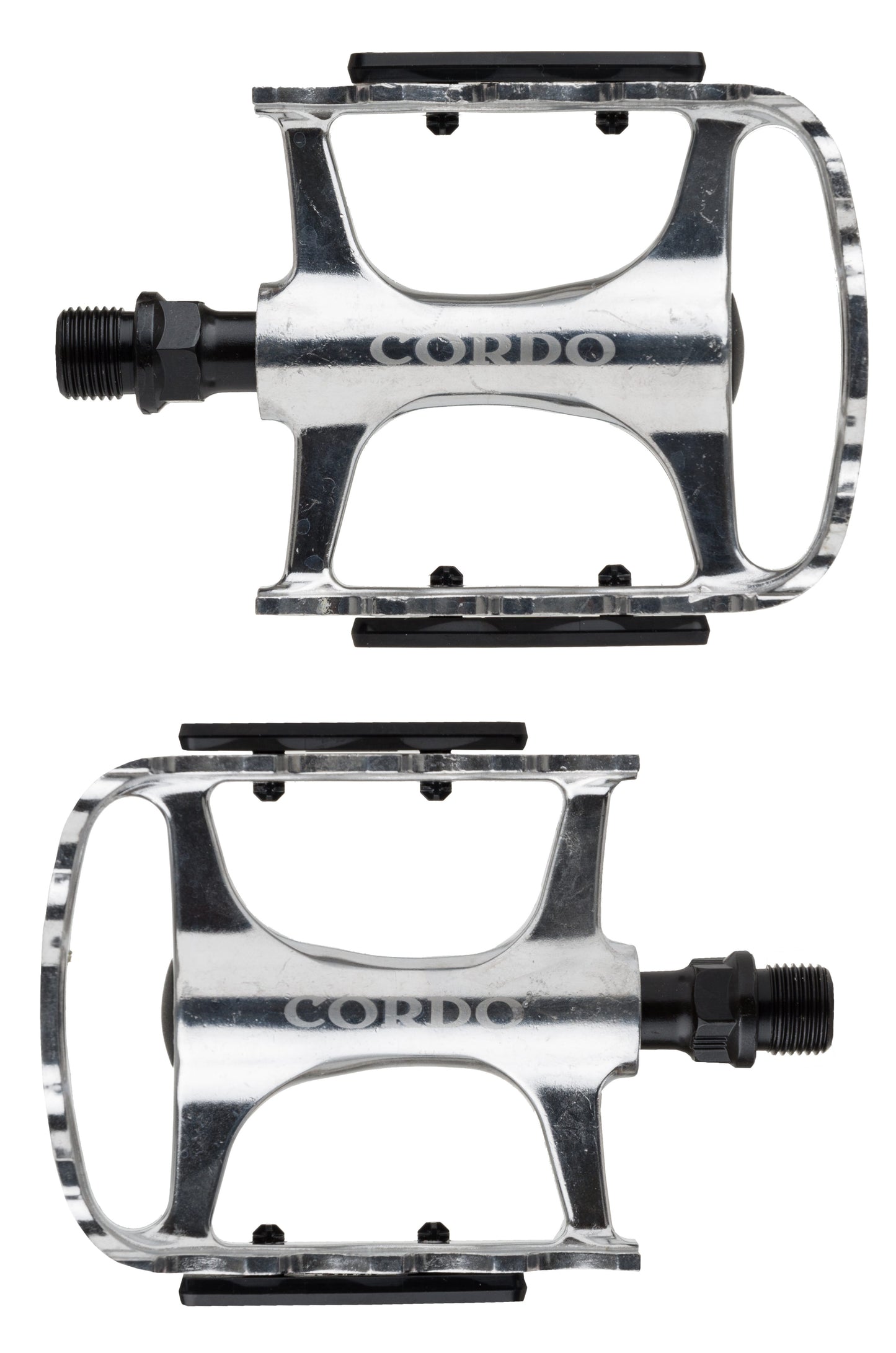 Cordo trekking pedalen aluminium - zilver