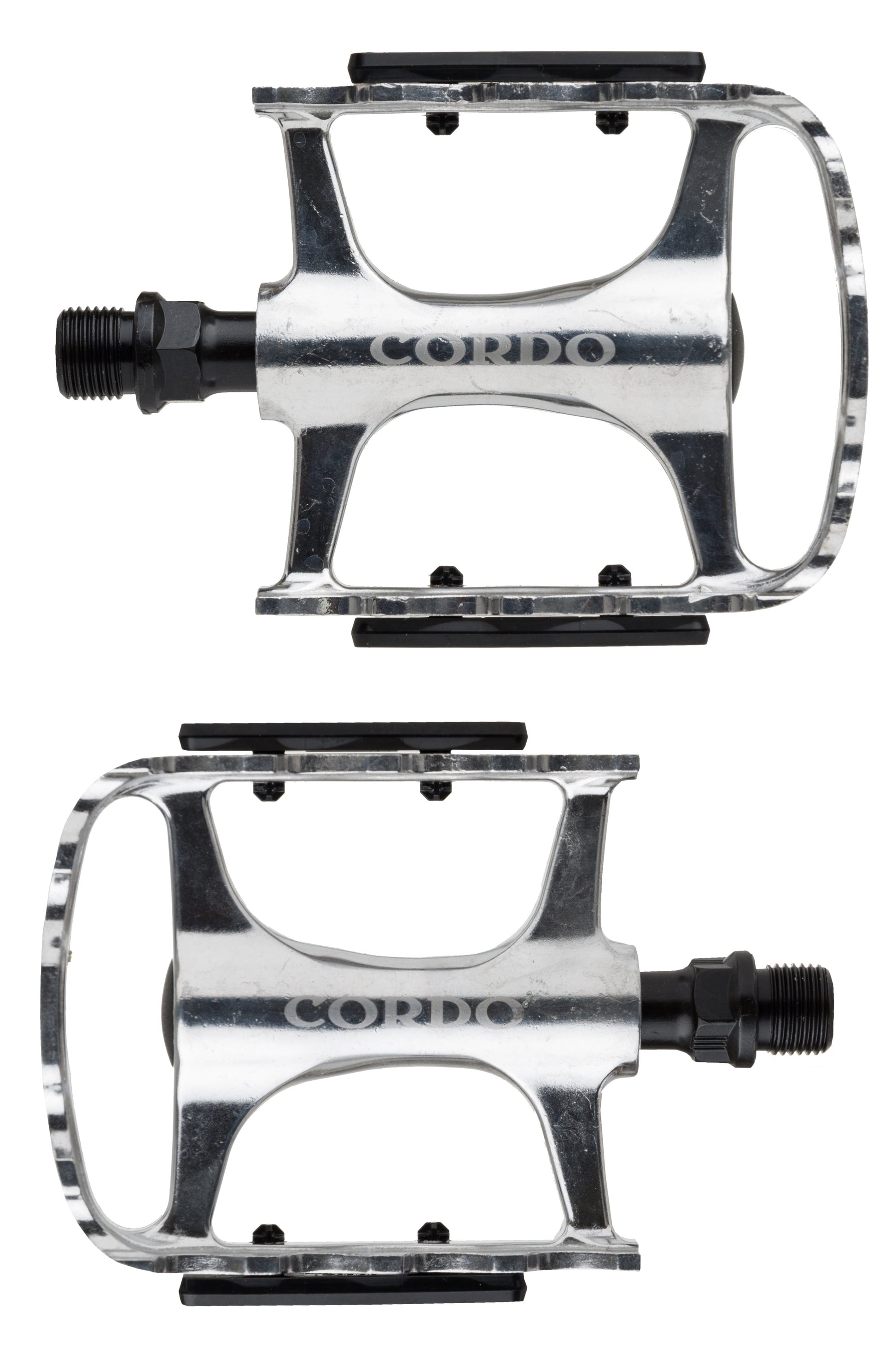 Cordo trekking pedalen aluminium - zilver