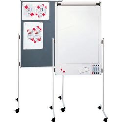 Presentatiebord franken gelakt staal magnetisch vrijstaand 780 x 1250 mm