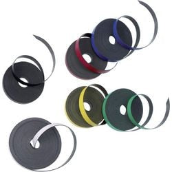 Nobo nob zelfklevende magneetband verdeeltape op rol voor whiteboard - 10meter en 1cm breed - wit - 1 stuk